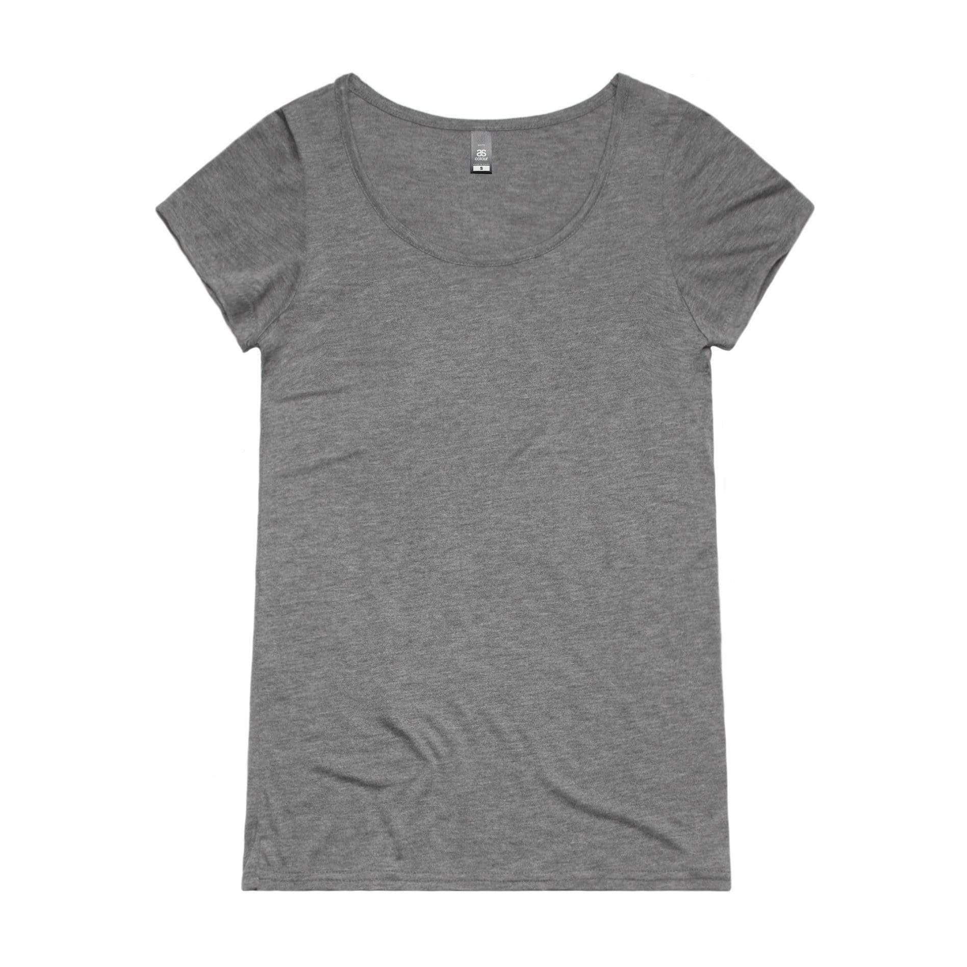 As Colour Women's note tee 4019 Casual Wear As Colour STEEL MARLE XSM 